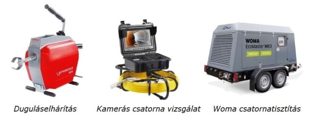 Professzionális gépi csőtisztító berendezések